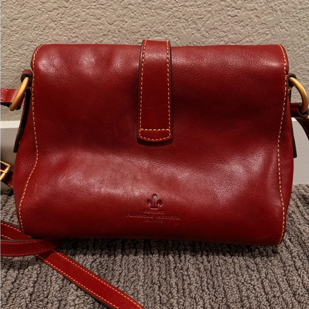 Dooney & Bourke Florentine Red Crossbody Bag - Picture 6 of 7